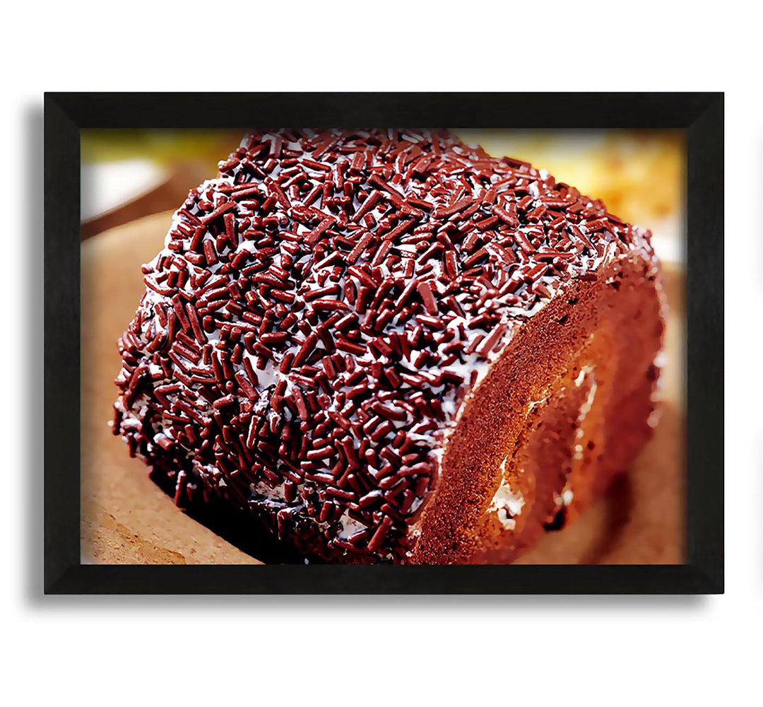 Gerahmtes Leinwandbild Chocolate Roll