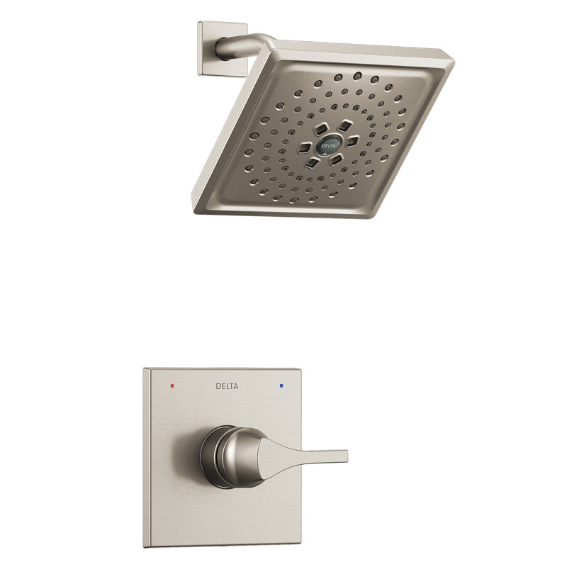 Zura Pressure Balance Monitor 14 Series Shower Trim with Single Lever Handle, Stainless