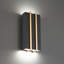 Poet 2 - Light LED Dimmable Black/Aged Brass Flush Mount