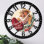 Horloge murale en métal pour le salon - Sippin et Chillin de 10 po avec boisson silencieuse, sans pile, horloges antiques pour maison de campagne, chambre à coucher, cuisine - chiffres arabes