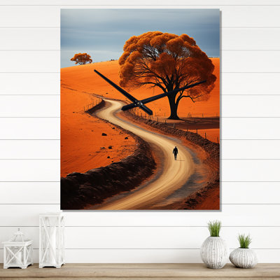 Landscape Australia Outback Spectrum V - Floral Wall Clock
