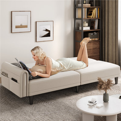 Fabric Click-clack 3-Seater Sofa