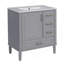 Meuble-lavabo de salle de bain avec lavabo en céramique, porte à fermeture en douceur, tiroirs multiples, tablette intégrée, rangement spacieux, design moderne et fonctionnel-1178023825
