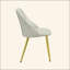 Ensemble de 2 chaises d'appoint en cuir synthétique blanc Gaines