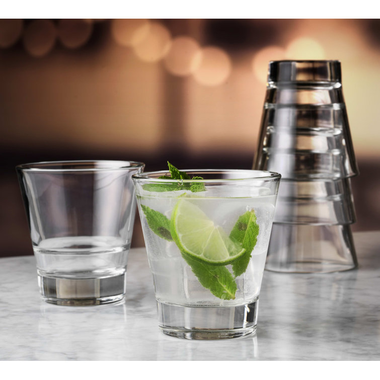 Fortessa Basics Elixir Everyday Stackable Quality Super Clear Glassware  Kitchen And Barware Great For: Mixed Drinks/Cocktails, Water, Juice, Iced  Tea, Soft Drinks., Double Old Fashioned/Rocks, 12 Ounce
