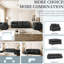 3 fauteuils 3 places et 2 fauteuils, canapé modulaire en chenille modulaire, mobilier de salon à 5 places pour différents espaces, pieds confortables de différents décors,