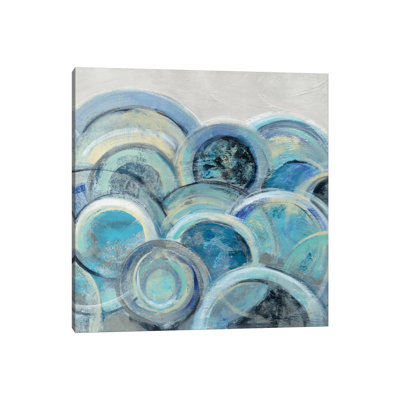 Variation Blue Grey III by Silvia Vassileva - Wrapped Canvas Painting