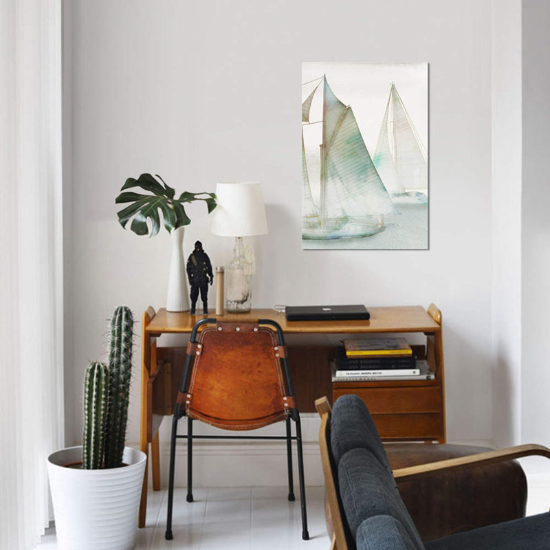 " Glide III " by Edward Selkirk, 40" H x 26" W x 1.5" D, Wrapped Canvas , No Mat