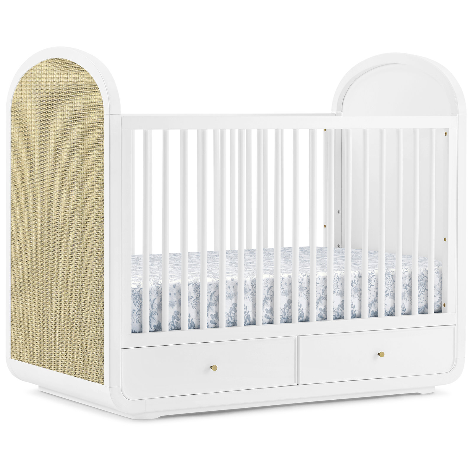Aspen 4-in-1 Convertible Crib, White