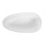 Baignoire autoportante de 59 po à surface solide, baignoire de trempage autoportante en résine de pierre de luxe avec trop-plein et bonde escamotable pour salle de bain contemporaine, blanc mat-123339682