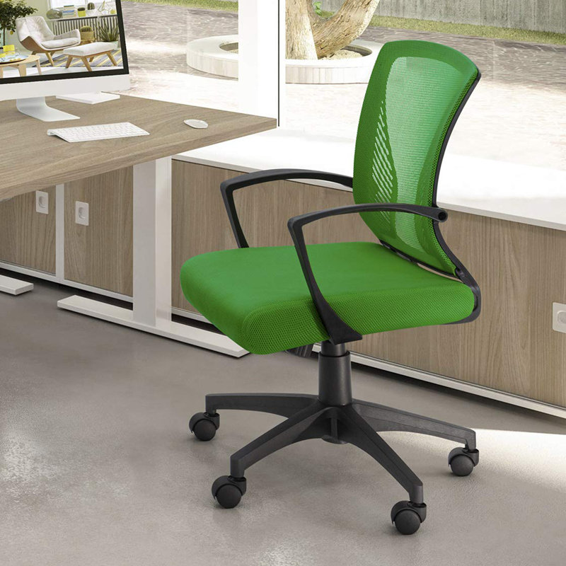 Chaise de bureau nervurée, Vert