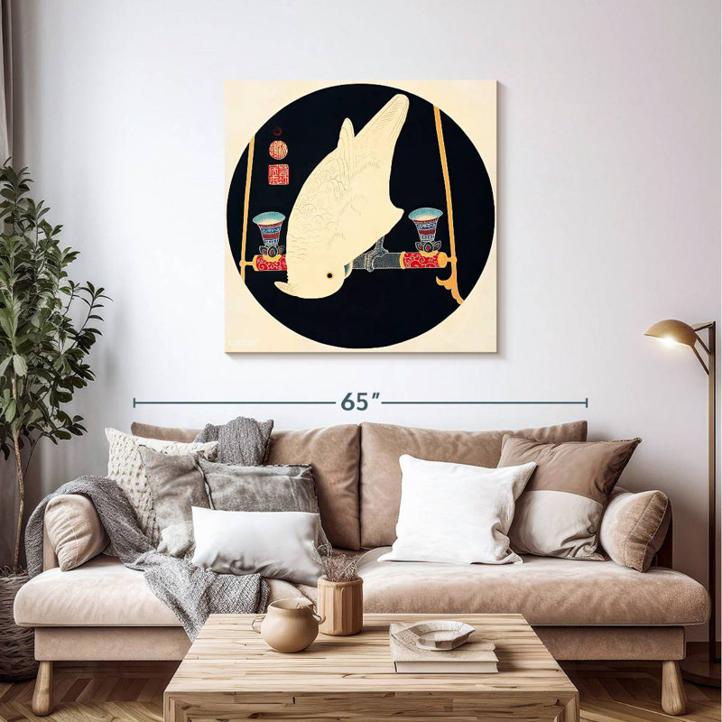 Brampt A White Macaw, 39" H x 39" W