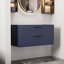 Base de meuble-lavabo simple 36 po fixée au mur seulement, armoire flottante avec tiroirs à fermeture en douceur, comptoir d'évier non inclus