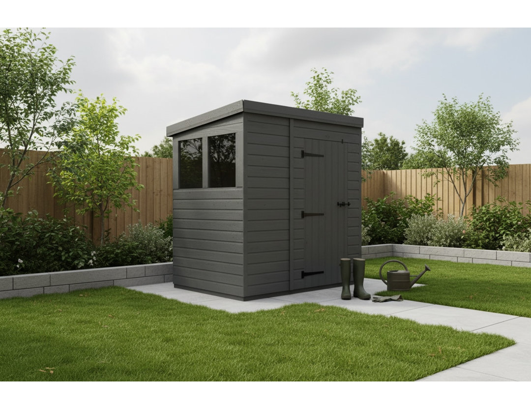 5x7 Pent Composite Shed