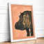 Hippopotamus Profile Modern - Framed Print-2143471289-2143471294