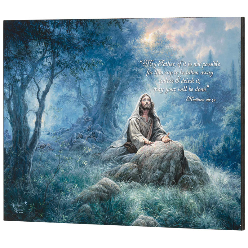 Plaque murale Jesus Gethsemane Matt. 26:42