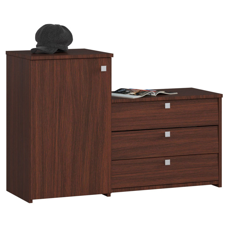 Ferguson 17 Pair Shoe Storage Cabinet, Wenge