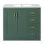 Ensemble de meuble-lavabo 36 po avec lavabo en céramique, armoire de rangement en bois massif, ensemble de meuble-lavabo autoportant avec 3 tiroirs et portes à fermeture douce-2085266935
