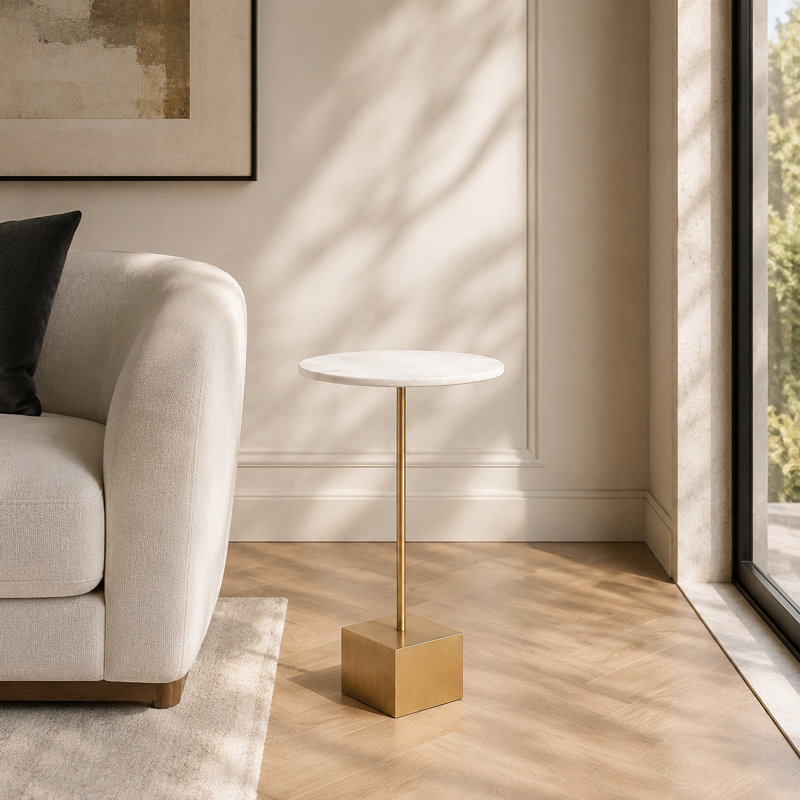 Nimar Marble Top End Table