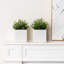 2 Piece White Ceramic Flower Planters Pots