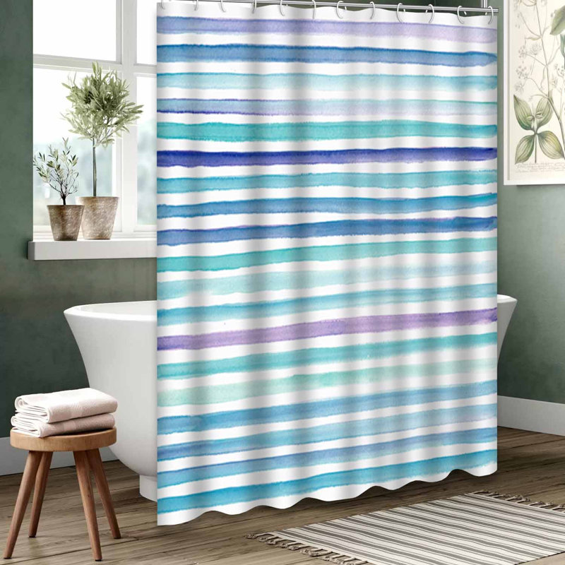 Rideau de douche transparent transparent, rideaux de douche pour la salle de bain avec 12 crochets, 72" L x 72" W