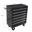 Rolling Tool Organizer With 6 Drawers And Lock, For Repair Shop - Black Box Secure Workshop