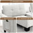 Sectional Chenille Couch With Movable , Extra Storage, Hidden Stylish Living 104'' Upholstery, , Storage Pockets, Room