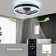 50cm Casian 5 - Blade LED Smart Ceiling Fan with Light Kit Included