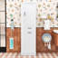 Armoire de salle de bain minimaliste en bois avec rangement inclinable, tablette réglable et charnières à fermeture en douceur-1699306286