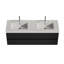 Meuble-lavabo mural moderne avec lavabos doubles et tiroirs spacieux, durable et élégant-93603231-93603230-93603228