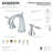 Kingston Brass Naples Two-Handle 3-Hole Deck Mount Widespread Bathroom Faucet with Brass Pop-Up Drain-11271928