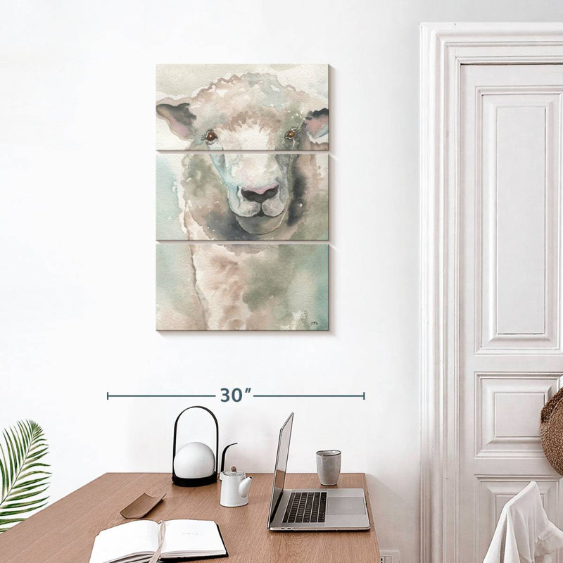 Muted Lamb, 32" H x 20" W