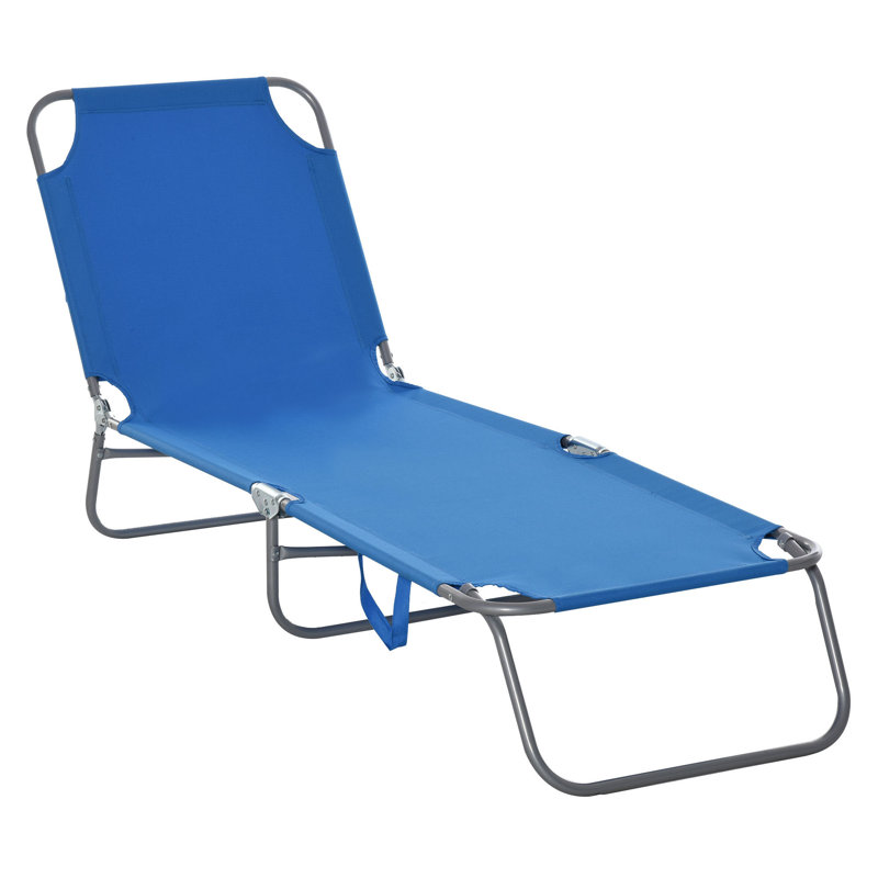 Chaise longue inclinable 70,75 po Mallon, Bleu