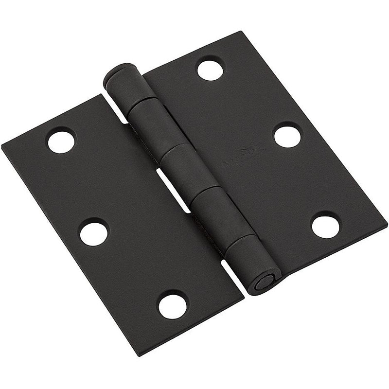 Charnière de porte simple H 3,3 po x l 3,3 po