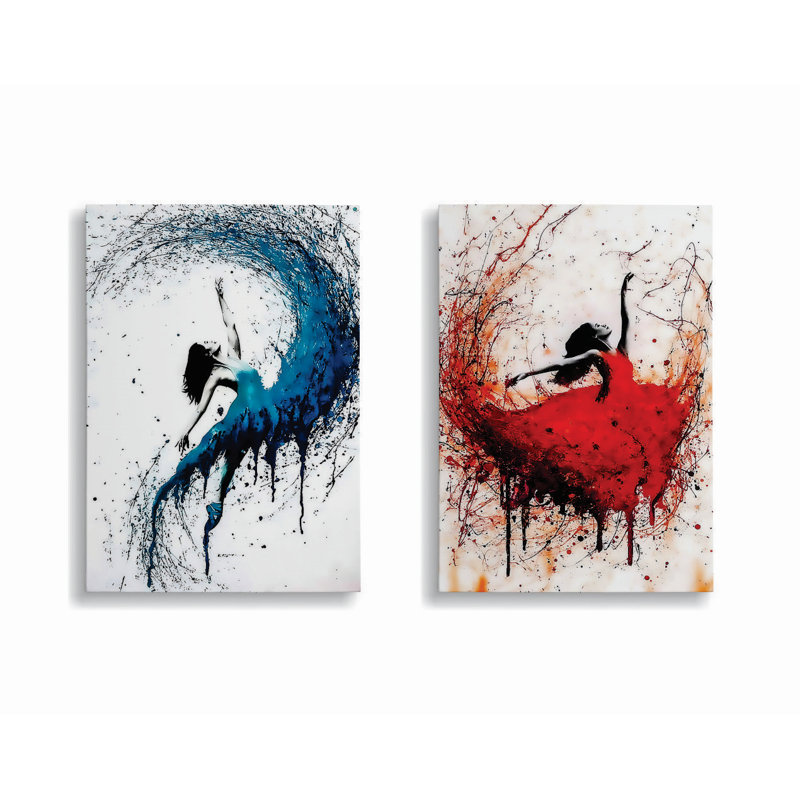 Stunning Decorative Canvas Paintings (2 Pieces), 11.8 x 15.7 inches Each | 50% Cotton / 50% Polyester, Digital Printing on Canvas | Elegant Wooden Frame (0.8 x 1.2 inches) | Perfect for Home Decor & Art Enthusiasts