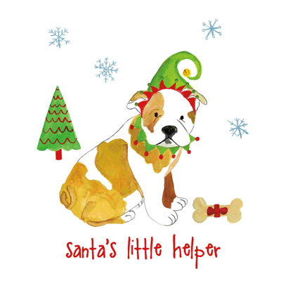 «Christmas Critters I», impression sur toile tendue