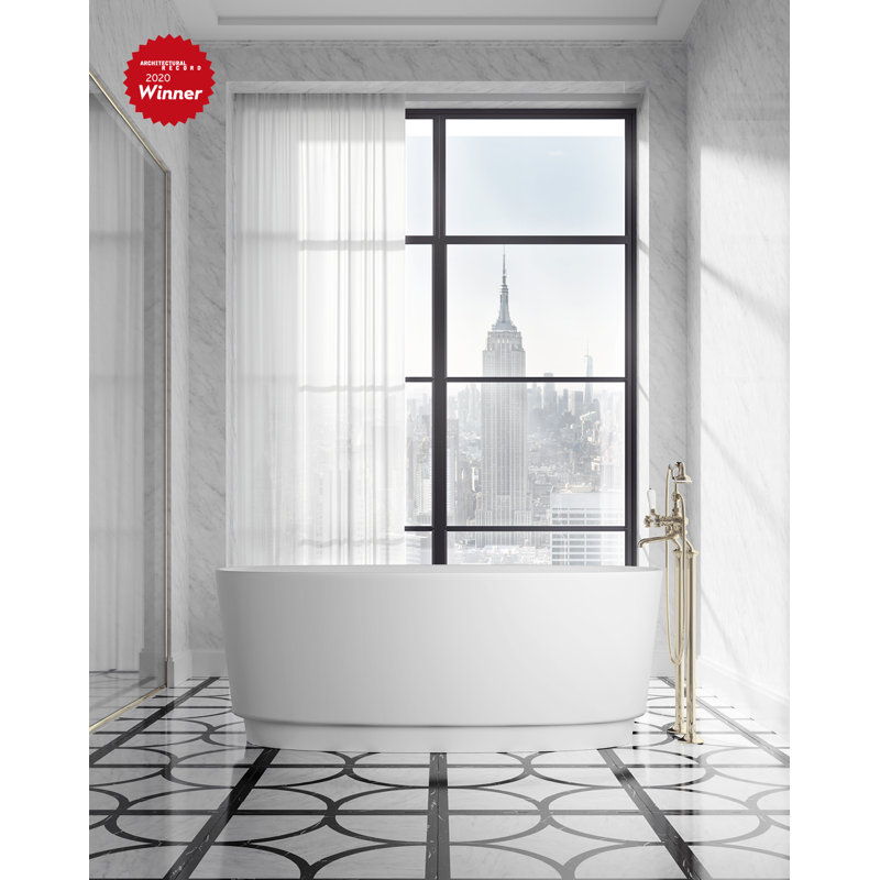 Dove 67.12'' L Freestanding Soaking Bathtub
