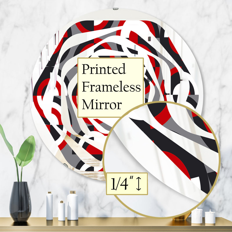 Miroir mural Whirl, H 31,5 po x l po