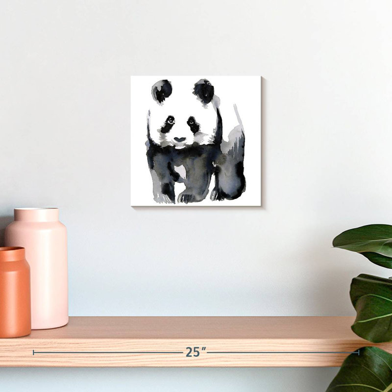 Brampt Panda Illustration, 10" H x 10" W