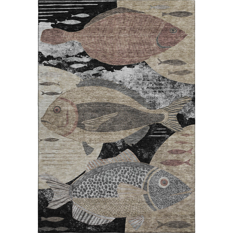 Tapis de qualité supérieure lavable à la machine Mayfield AMF2447, Noir, 3 pi x 5 pi