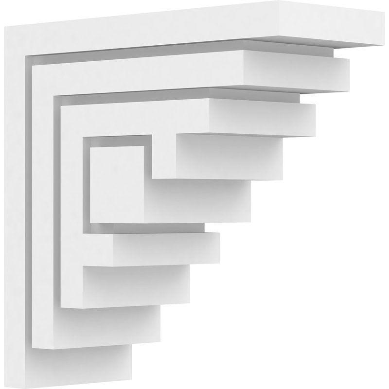 Support standard en PVC de qualité architecturale Landon, H 12 po x l 5 po x p 12 po