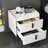 Modern Nightstand With 2 Spacious Drawers, Marble-Pattern Tabletop, And Scratch-Resistant Legs For Bedroom Or Living Room-1027322968