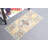 Handmade Small Beige Turkish Rug With Geometric Design Ideal For Entryway Floor Decor