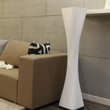 48'' White Column Floor Lamp