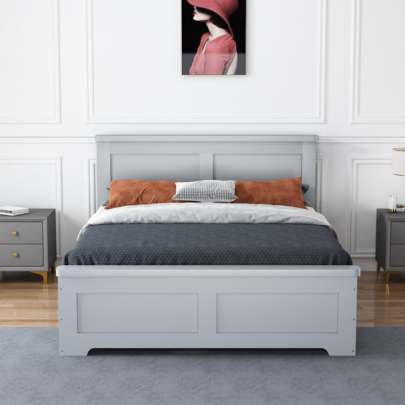 Lando Storage Bed, Grey, Kingsize (5')