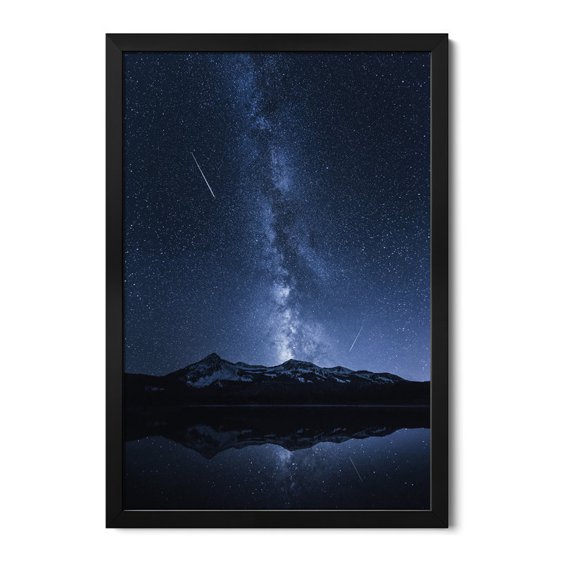 Galaxy's Reflection, affiche encadrée de qualité supérieure par Toby Harriman, H 32 po x l 24 po