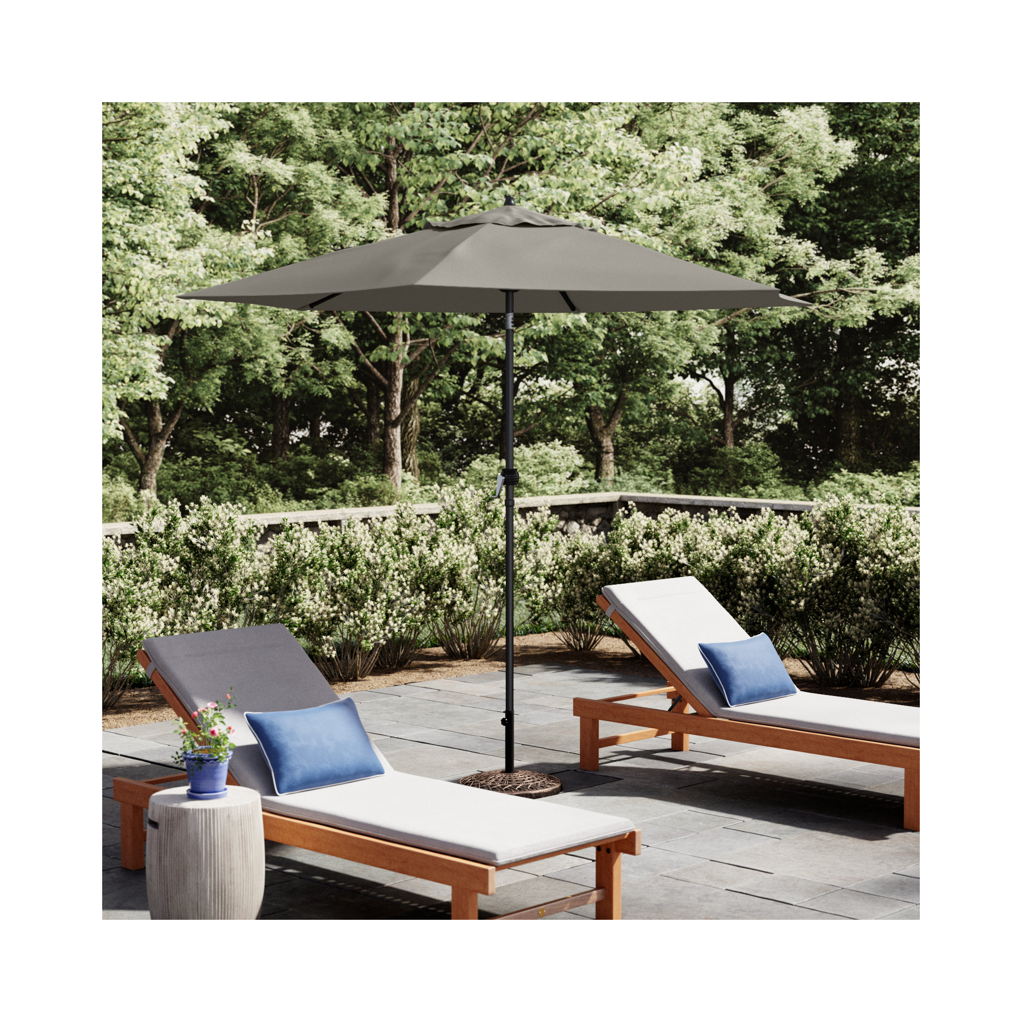 Toscana 108'' Outdoor Umbrella, Taupe