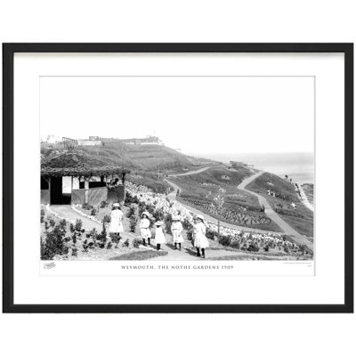 Weymouth, The Nothe Gardens 1909 by Francis Frith - Single Picture Frame Print