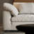 Linen White Living Straight Sofa