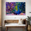 Paon éblouissant sur toile-741558384